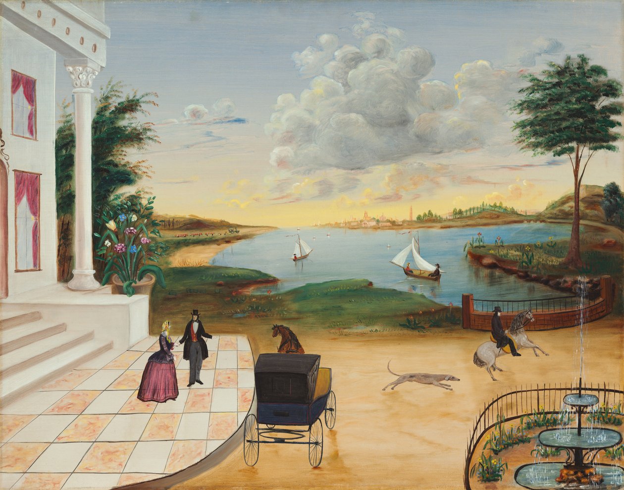 Az udvarház elhagyása, c. 18501855. alkotó: Unbekannt