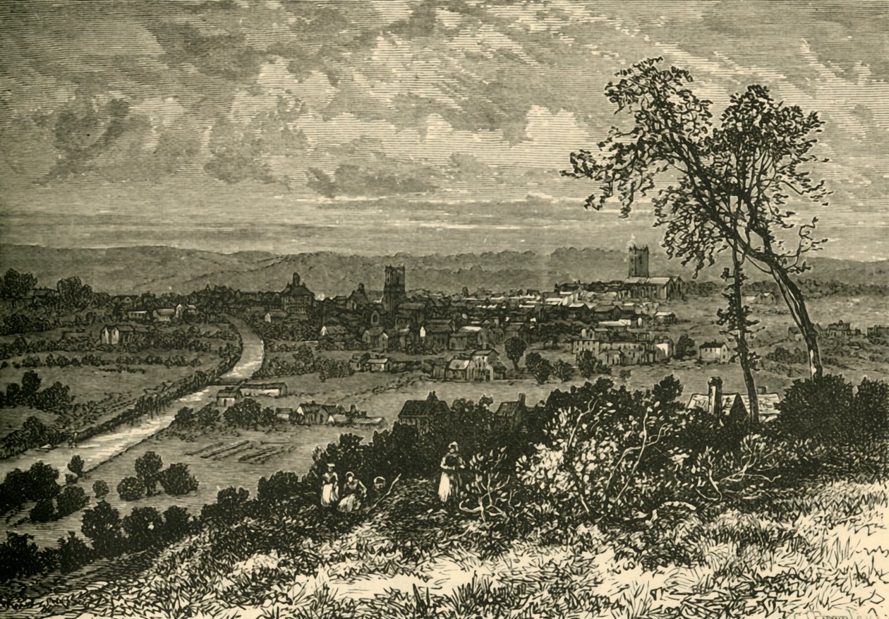 Leeds a tizennyolcadik század elején, 1898. alkotó: Unbekannt