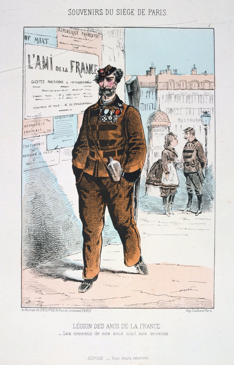 Francia Baráti Légió, Párizs ostroma, 1870-1871 alkotó: Unbekannt