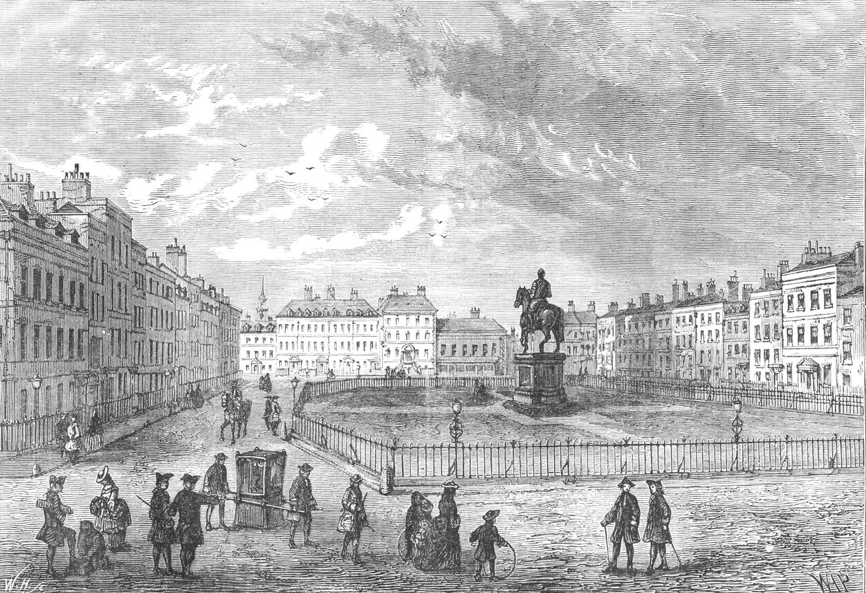 Leicester Square, 1750 1897 alkotó: Unbekannt