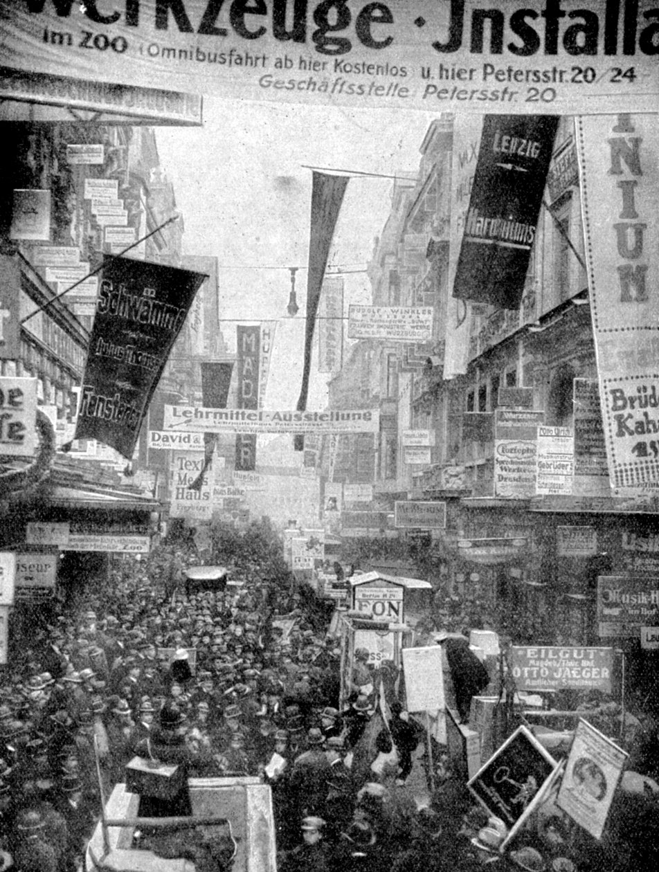 Lipcsei nagy reklámparádé, Lipcse, Németország, 1922 alkotó: Unbekannt