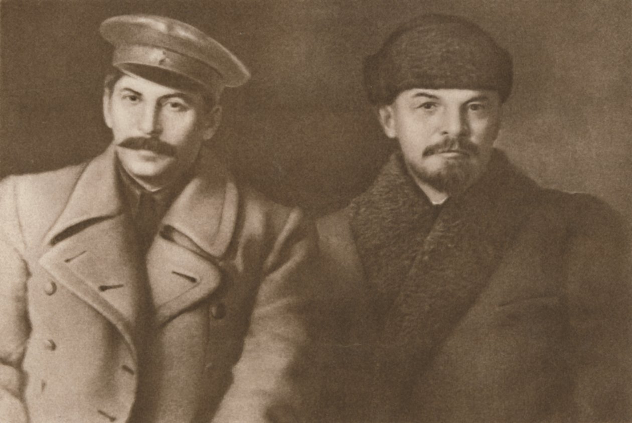 Lenin és Sztálin, 1919. március, 1939. alkotó: Unbekannt