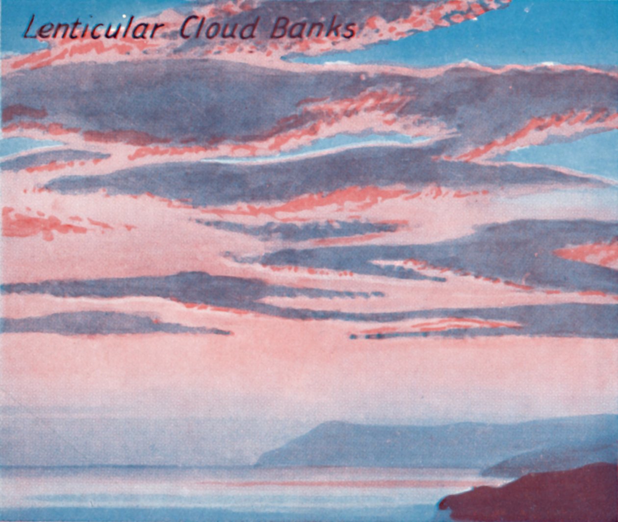 Lenticular Cloud Banks – A fő felhőforma egy tucatja az égen, 1935 alkotó: Unbekannt