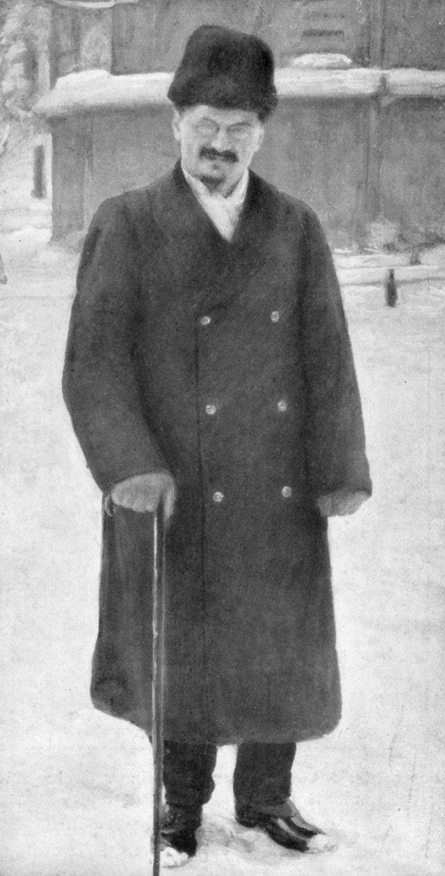 Leon Trockij Breszt-Litovszkban, 1918. január 7-én, 1929 alkotó: Unbekannt
