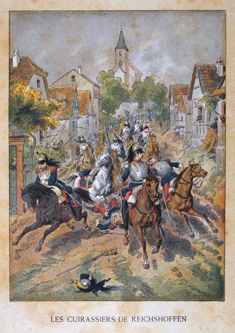 Les Cuirassiers de Reichshoffen, 1870. augusztus 6., francia-porosz háború, 1870-1871 alkotó: Unbekannt