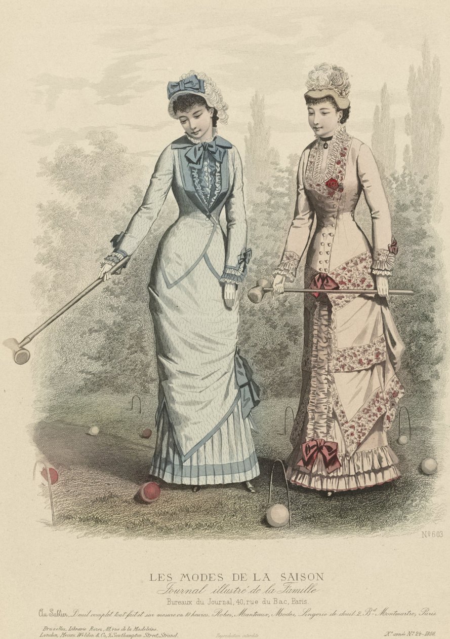 The Fashions of the Season, Illustrated Journal of the Family, 1880. alkotó: Unbekannt