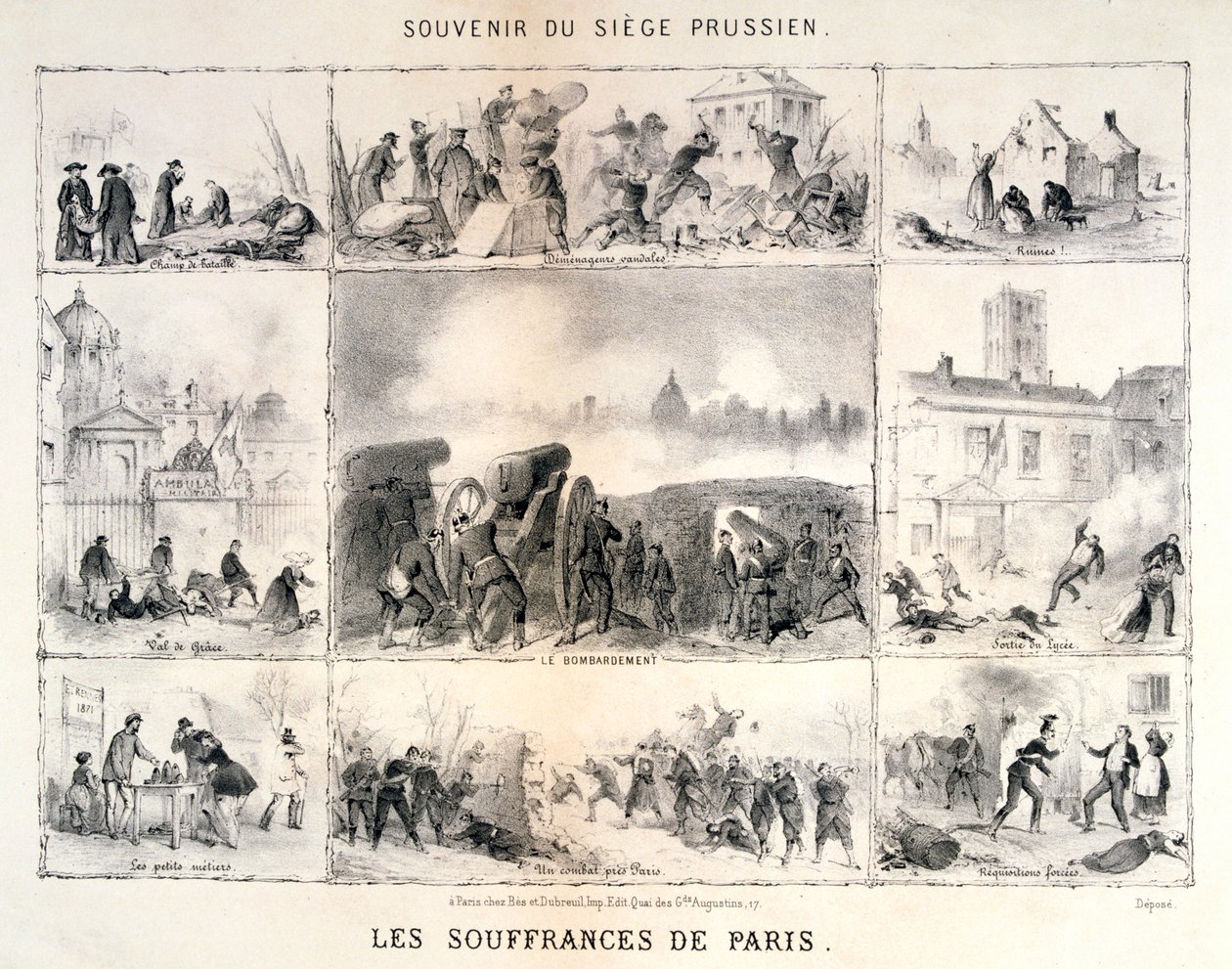 Párizs szenvedései, 1870-1871 alkotó: Unbekannt