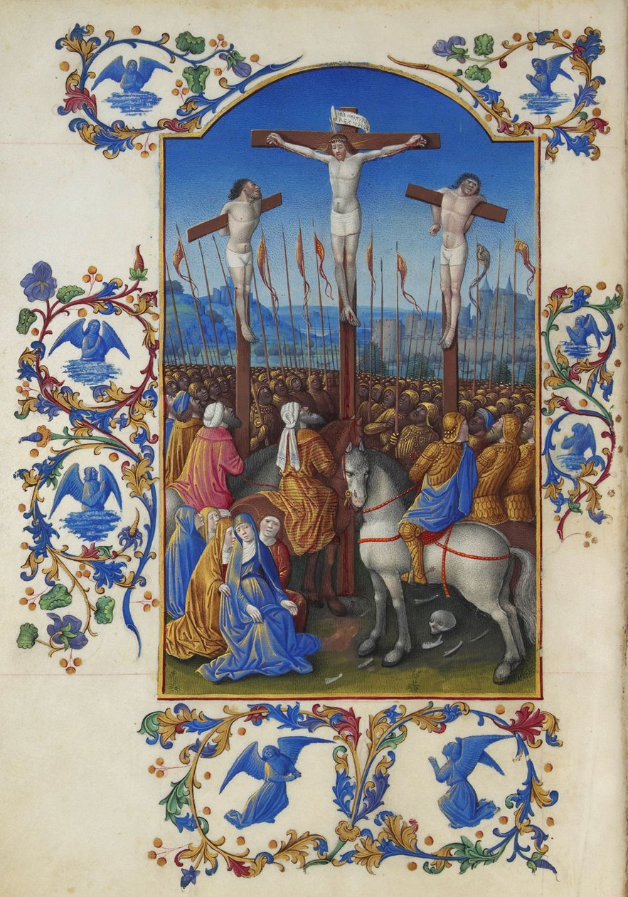 Les Très Riches Heures duc de Berry, Folio 152v – A keresztre feszítés alkotó: Unbekannt