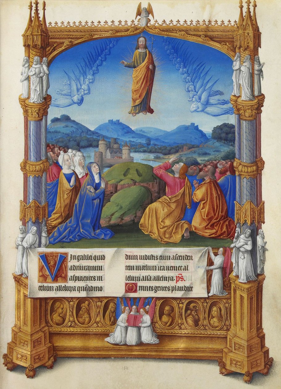 Les Très Riches Heures duc de Berry, Folio 184r – A felemelkedés alkotó: Unbekannt