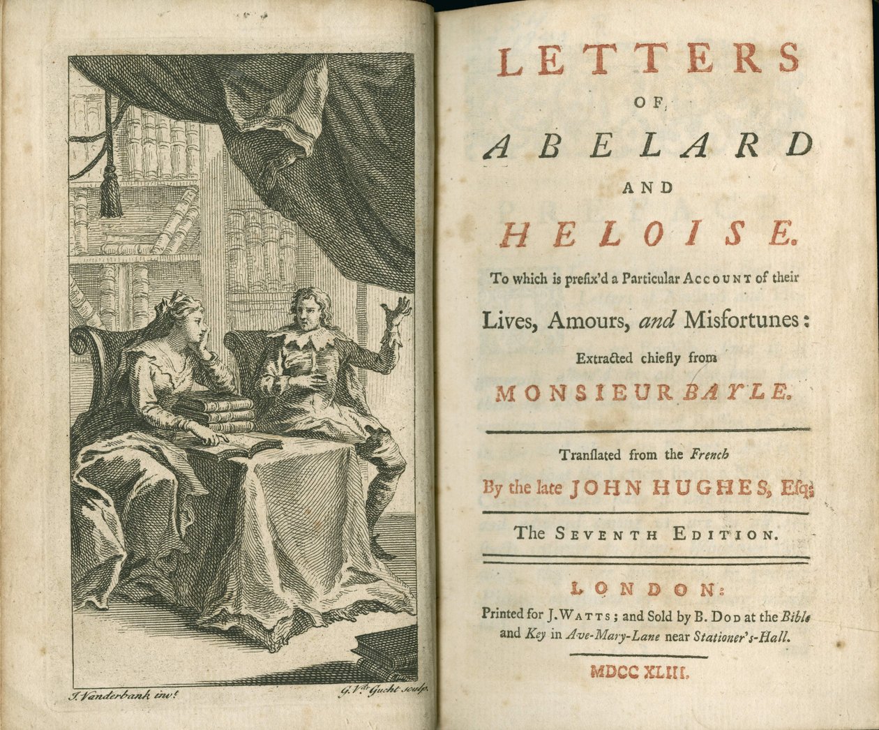 Abelard és Heloise levelei, 1743 alkotó: Unbekannt