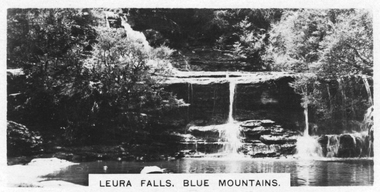 Leura-vízesés, Kék-hegység, Ausztrália, 1928 alkotó: Unbekannt