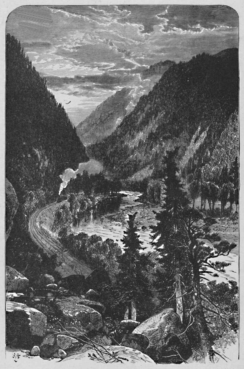 Lewistown Narrows a Juniatán, 1883 alkotó: Unbekannt
