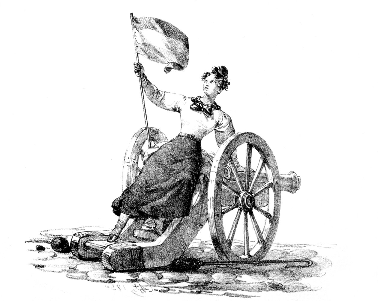 Szabadság, 1830. július 27-29-i forradalom, Párizs alkotó: Unbekannt