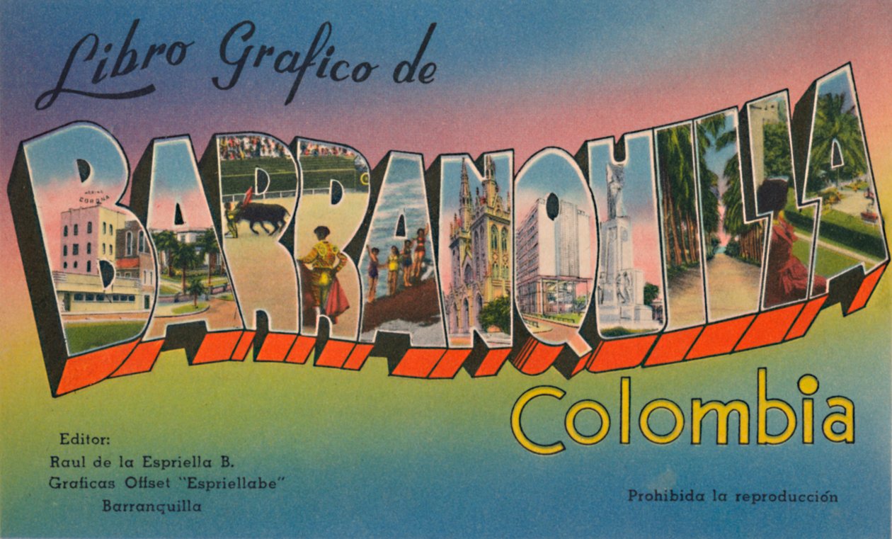 Graphic Book of Barranquilla Colombia, 1940-es évek alkotó: Unbekannt