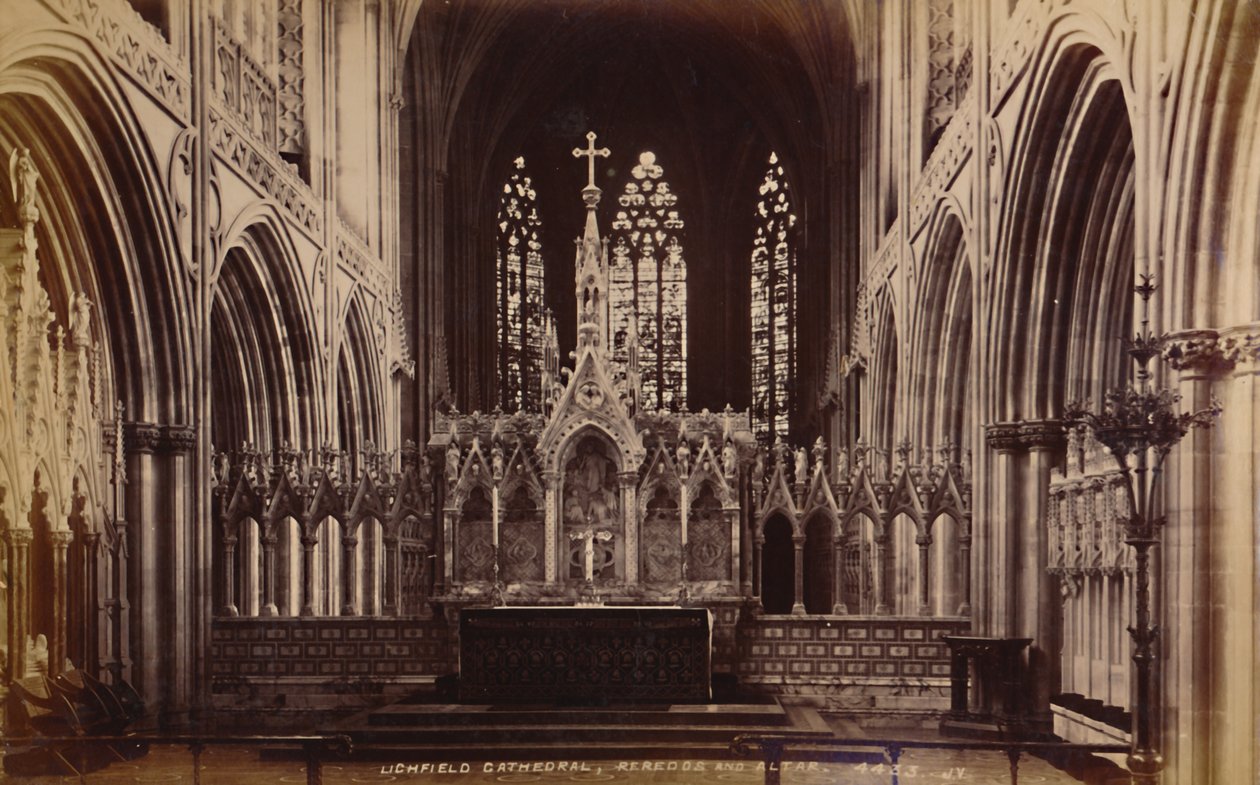 Lichfield katedrális, Reredos és Oltár, 1929. alkotó: Unbekannt