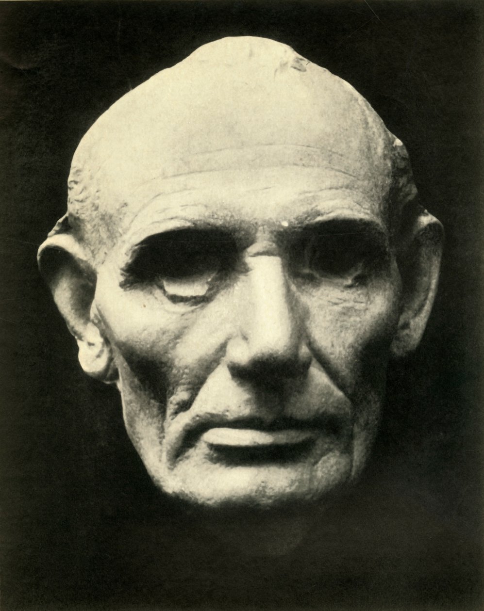 Abraham Lincoln életmaszkja, 1860, 1930. alkotó: Unbekannt