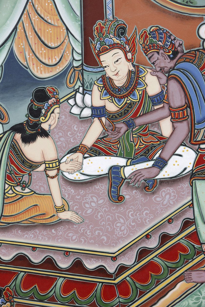 Buddha életeAmint a fiú betöltötte a 16. életévét, apja megkötötte a házasságát Ya, Szöul, Coree du Suddal alkotó: Unbekannt