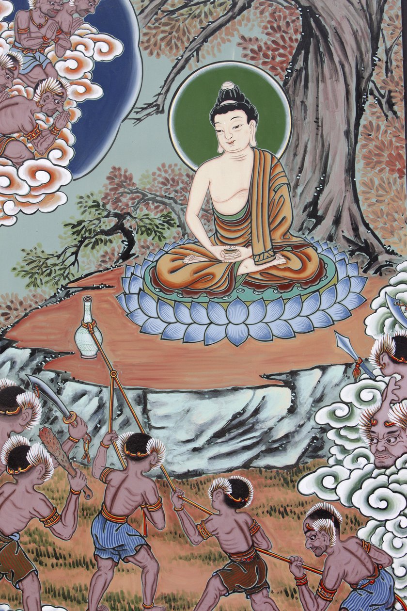 Buddha kísértés és megvilágosodás élete, Szöul, Coree du Sud alkotó: Unbekannt
