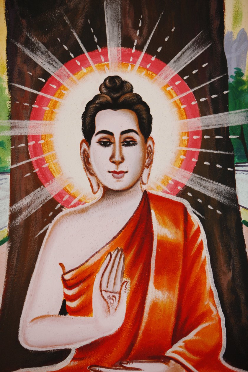Buddha élete A négy nemes igazság tanítása, Siem Reap, Kambodzsa alkotó: Unbekannt