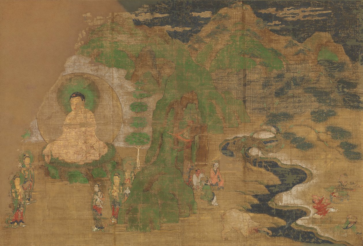Buddha élete: Démonok leigázása, 15. század eleje. alkotó: Unbekannt