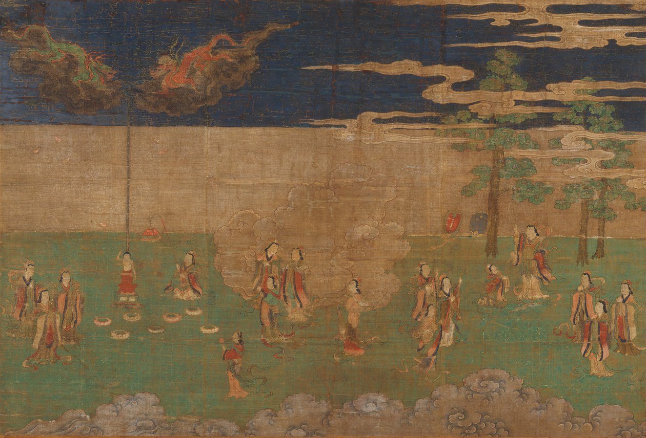 Buddha élete: Buddha születése, 15. század eleje. alkotó: Unbekannt