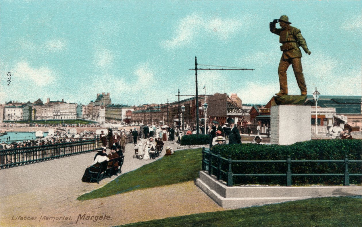 Mentőcsónak emlékmű, Margate, Kent c1905 alkotó: Unbekannt