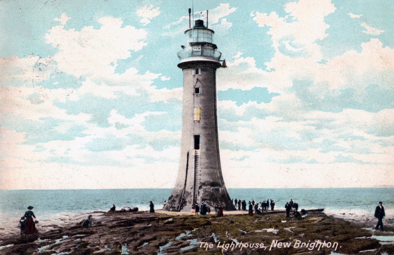 Világítótorony New Brightonban, Wirral, Merseyside, 1904 alkotó: Unbekannt