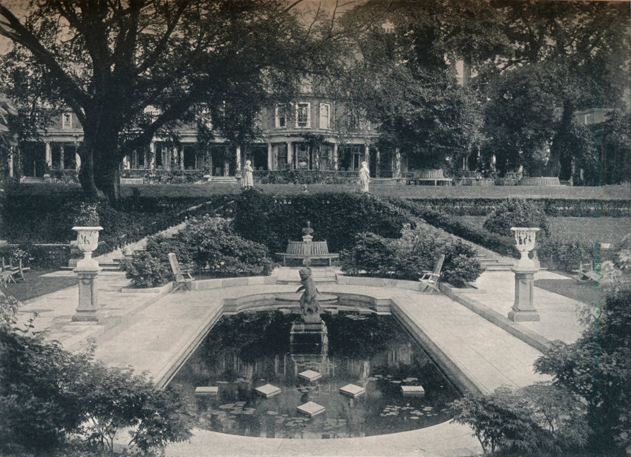 Lily Basin és West Front, The Hill, Hampstead Heath, 1900 alkotó: Unbekannt