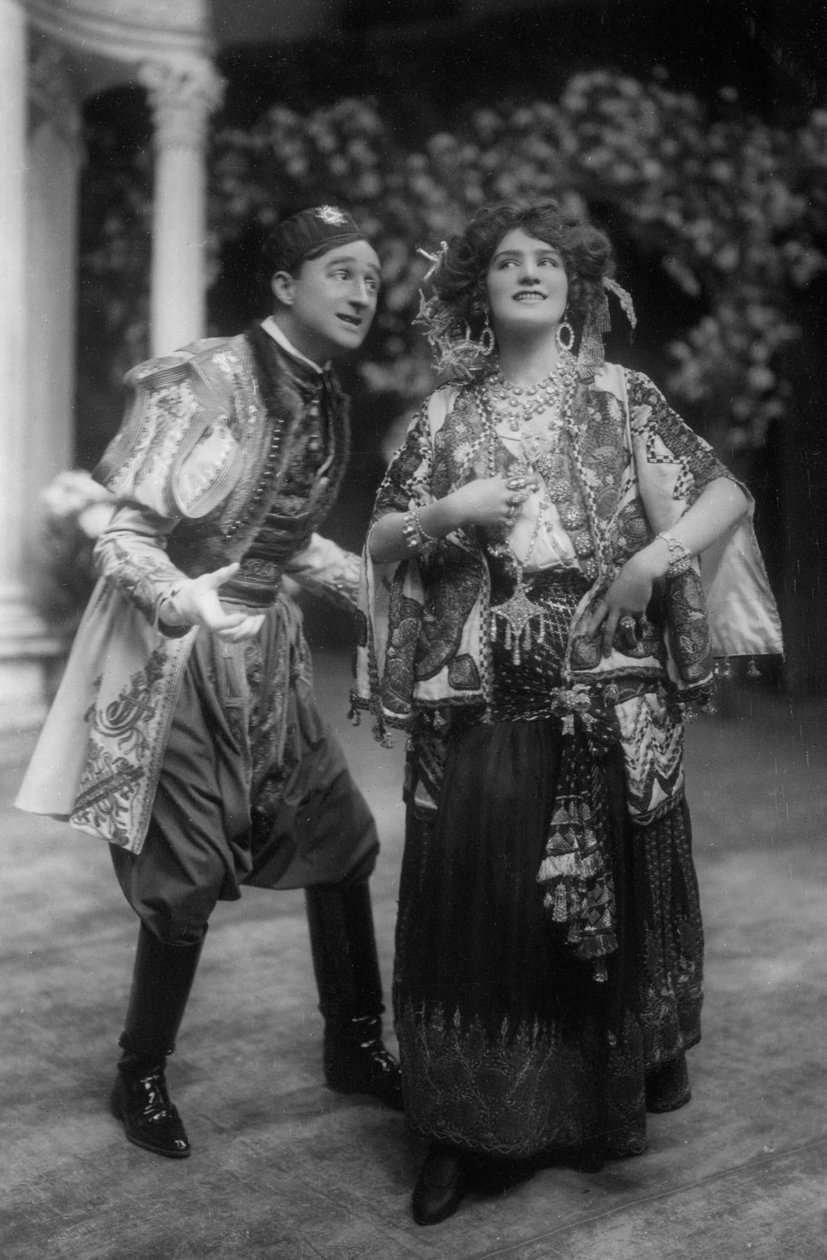 Lily Elsie és Joseph Coyne a Vidám özvegyben, 1907 alkotó: Unbekannt