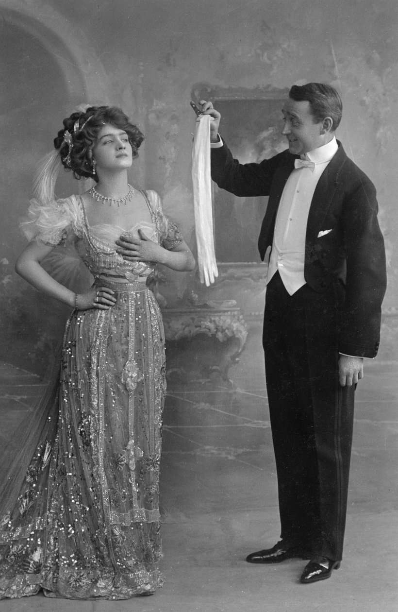 Lily Elsie és Joseph Coyne a Vidám özvegyben, 1907 alkotó: Unbekannt