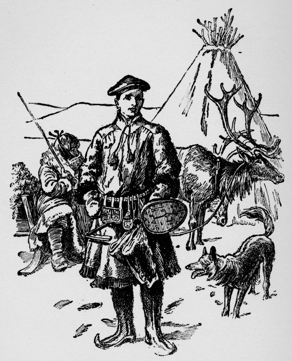 Linné lappföldi ruhában, 1918 alkotó: Unbekannt