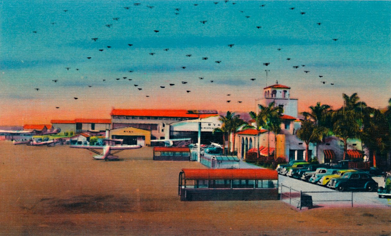 Lindbergh Field and Administration Building. San Diego, Kalifornia, 1941 alkotó: Unbekannt