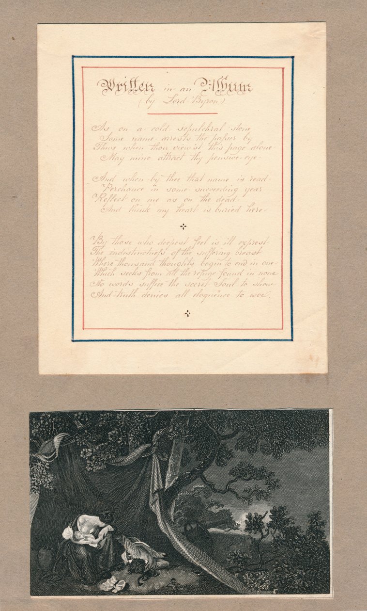 Albumba írt sorok, Málta, 1812. alkotó: Unbekannt