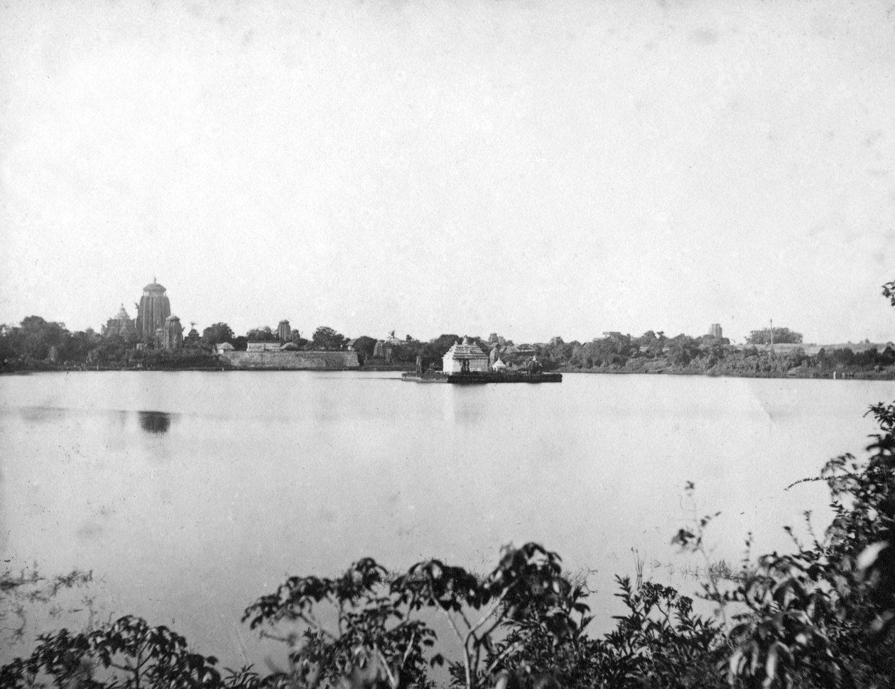 Lingaraj templomok, Bhubaneswar, Orissa, India, 1905-1906 alkotó: Unbekannt