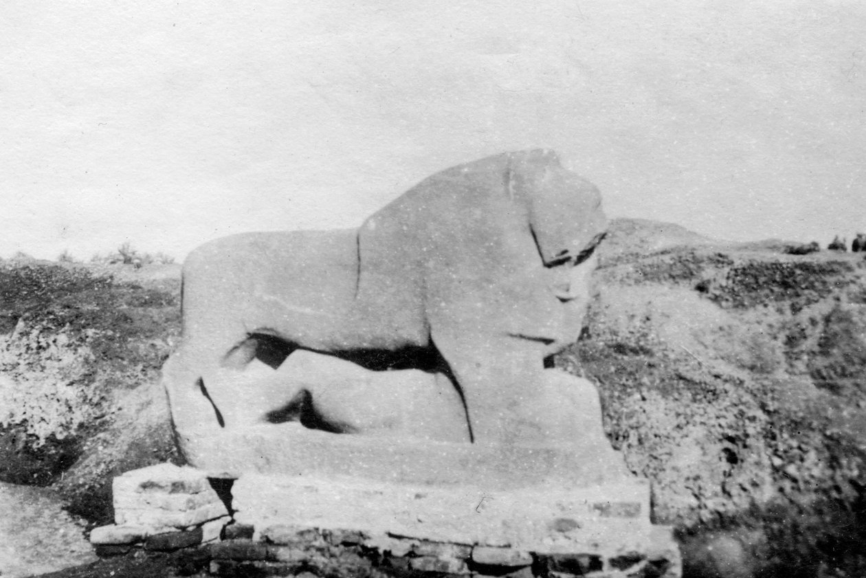 Babilon oroszlán szobra, Babilon, Babil, Mezopotámia, 1918 alkotó: Unbekannt