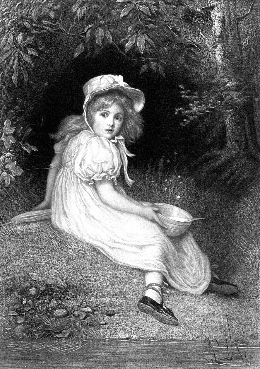 Little Miss Muffet, 19. század alkotó: Unbekannt