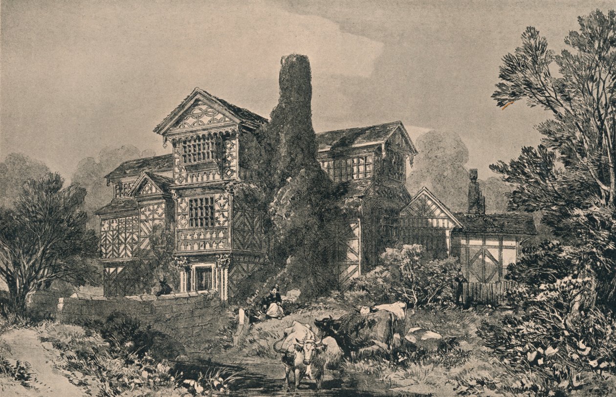 Little Moreton Hall, Cheshire, 1915 alkotó: Unbekannt