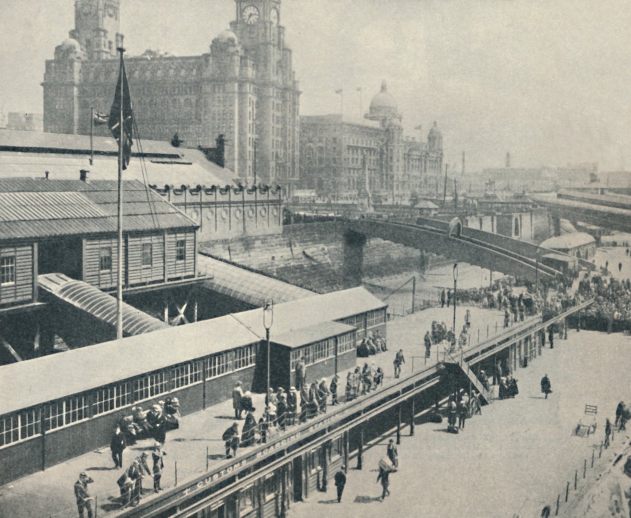A Liverpool Landing Stage Nagy-Britannia egyik legérdekesebb folyópartja, 1937 alkotó: Unbekannt