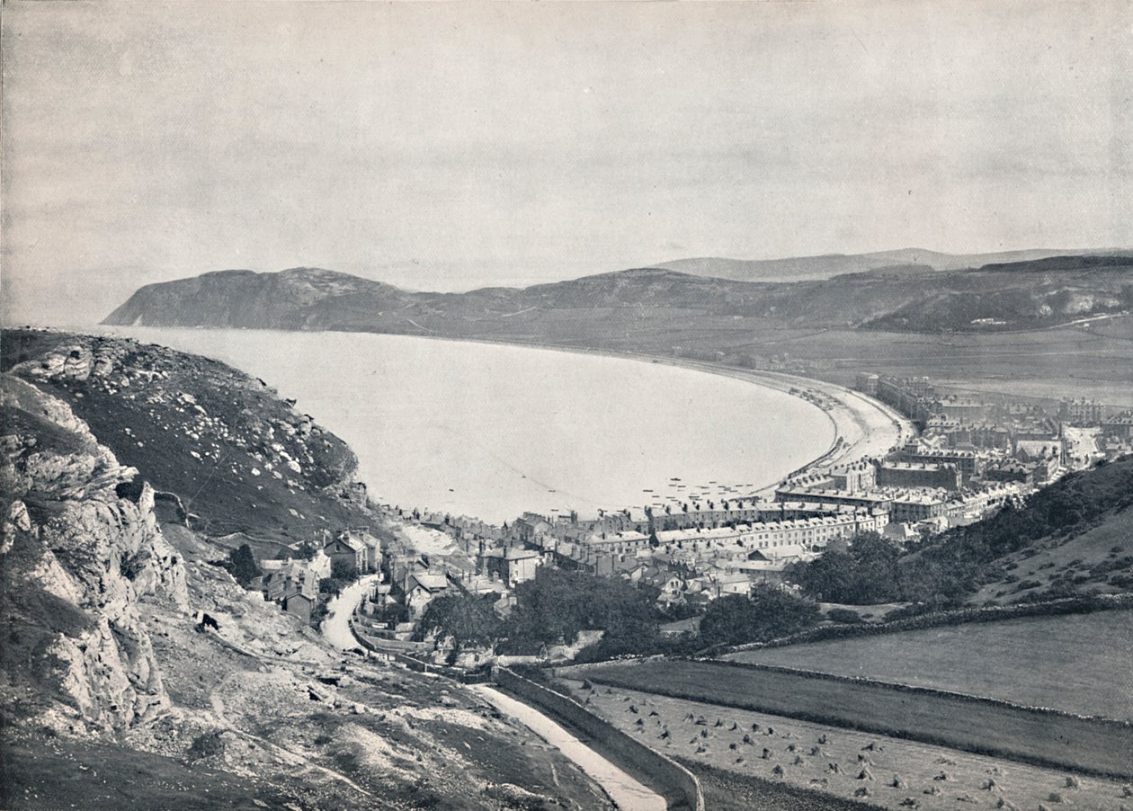 Llandudno – Lenézés a hegyről, 1895 alkotó: Unbekannt