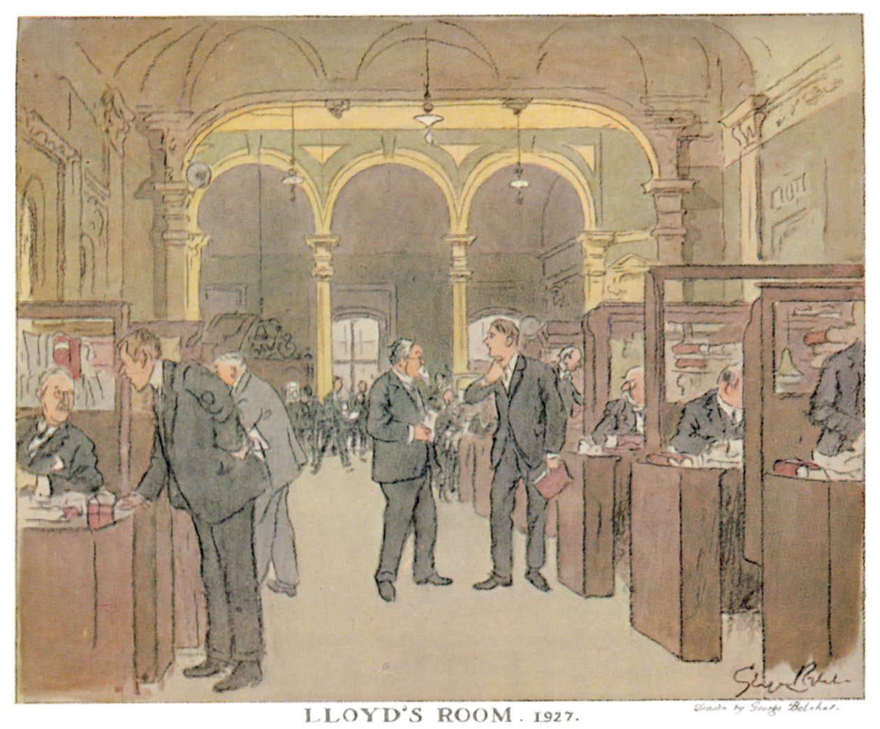 Lloyds szoba. 1927 – Ahogy egy ütőművész látja, 1928 alkotó: Unbekannt
