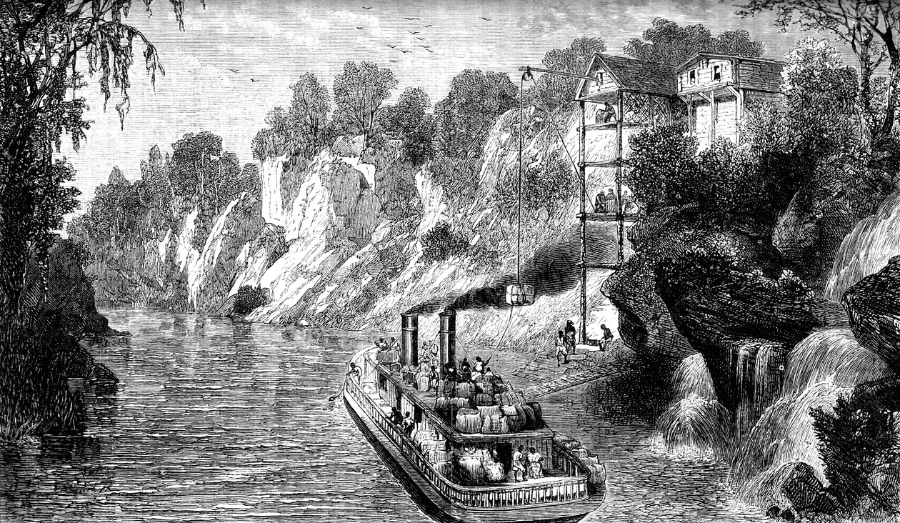 Pamutgőzölő betöltése, USA, c1880 alkotó: Unbekannt