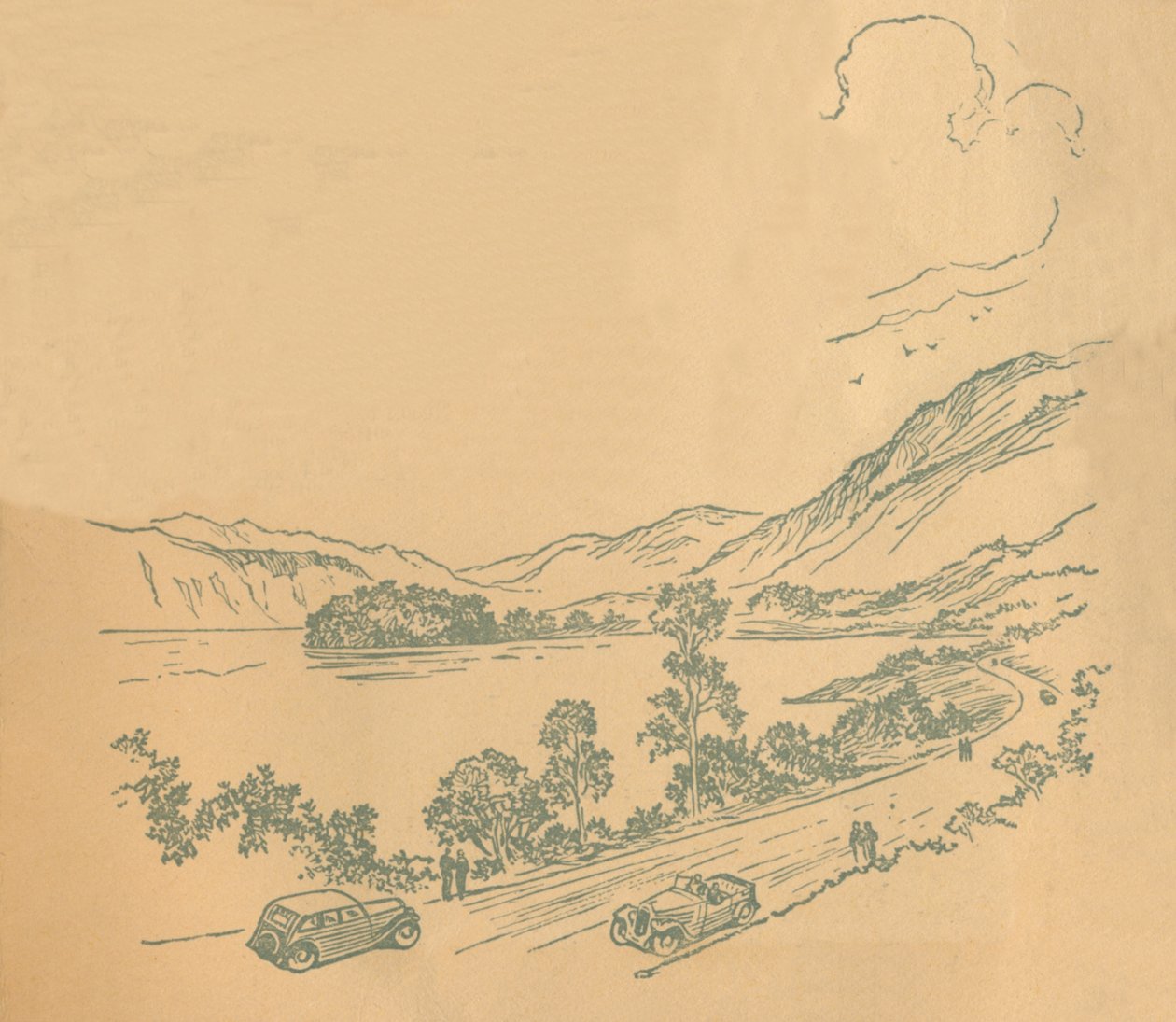Loch Lomond, 1936 alkotó: Unbekannt