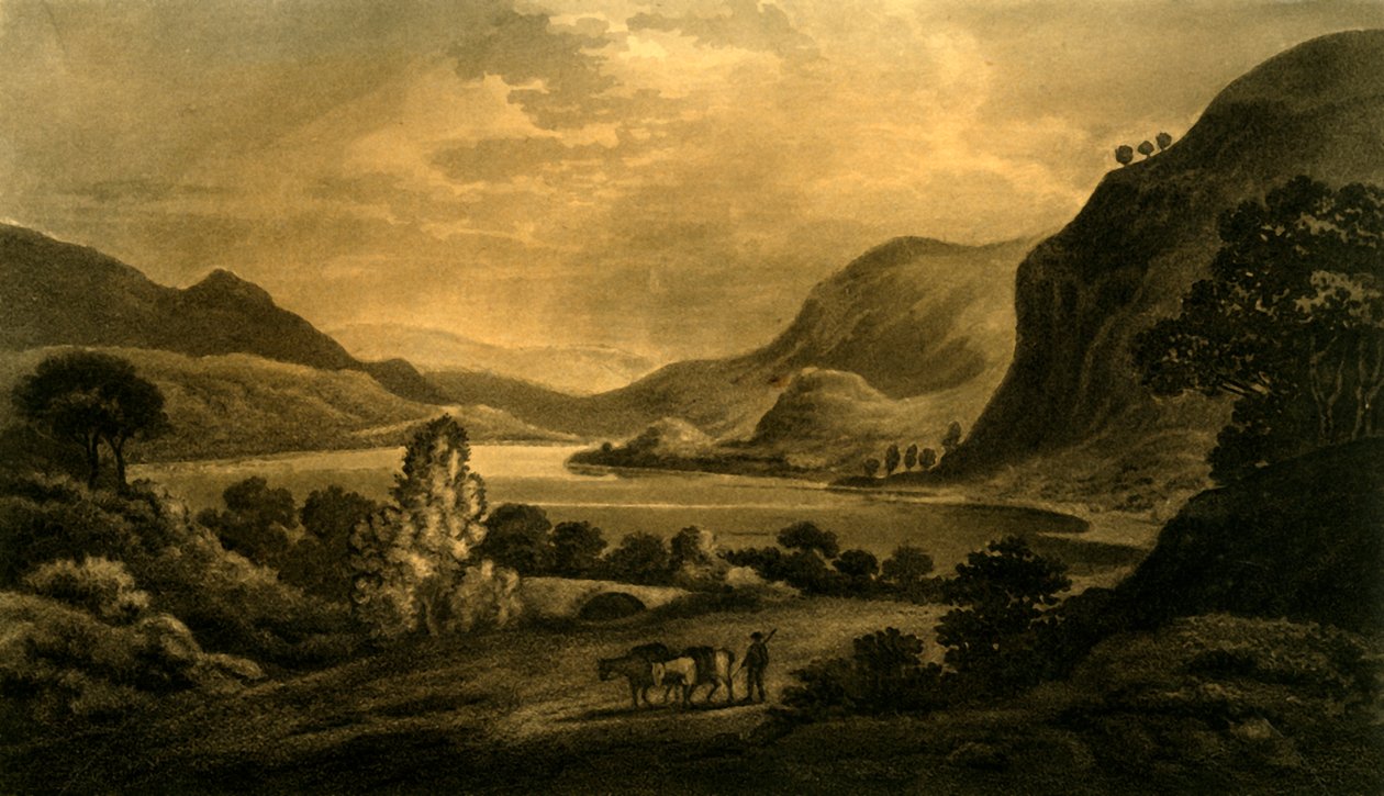 Loch Lubnaig, West-end, 1802. alkotó: Unbekannt