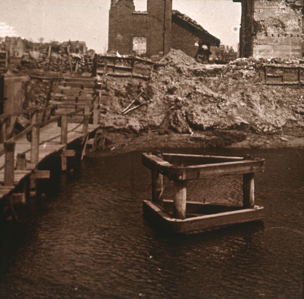 Zárőrök háza, Nieuwpoort, Flandria, Belgium, c1914-c1918 alkotó: Unbekannt