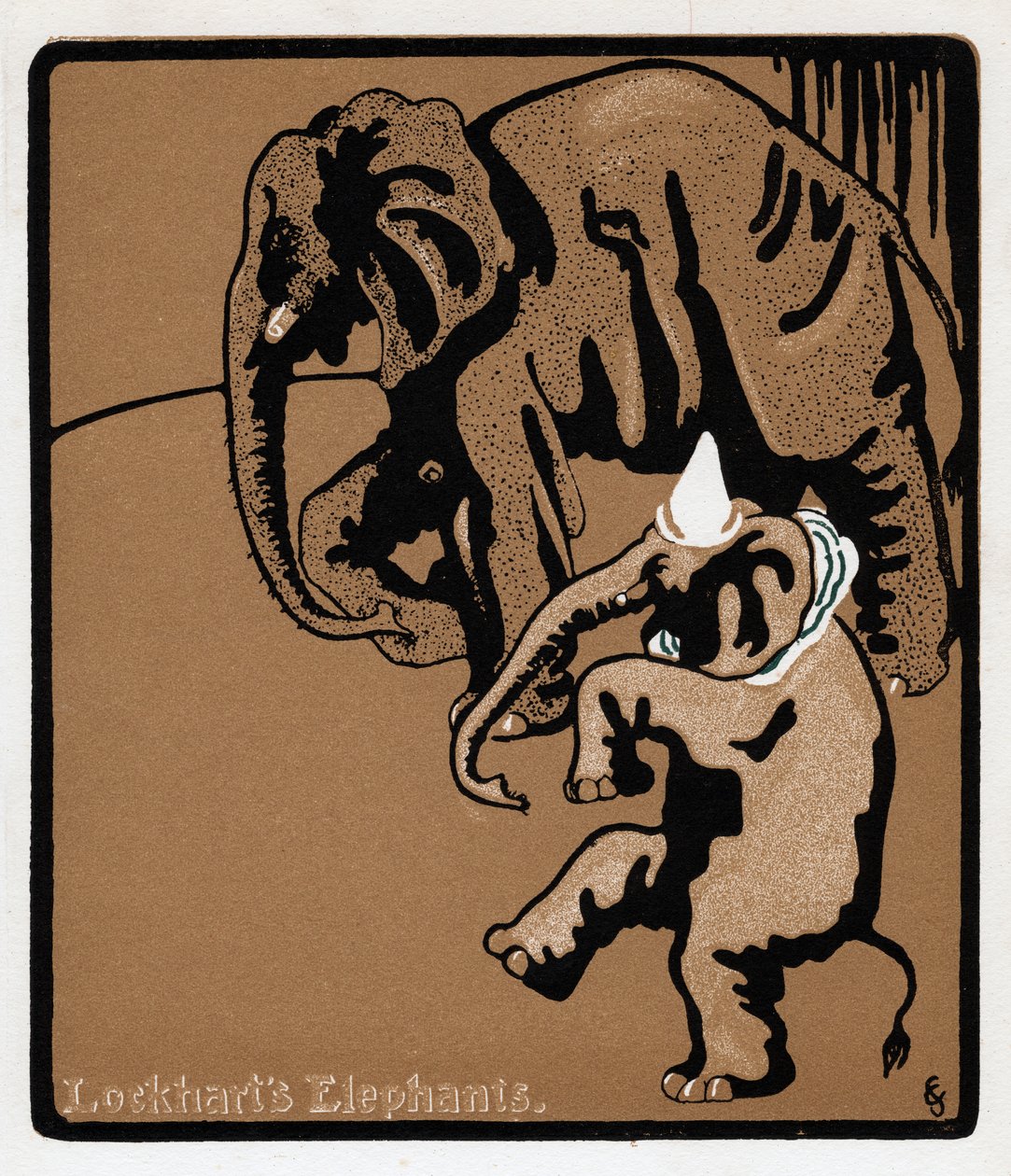 Lockharts elefántok, 19. század alkotó: Unbekannt
