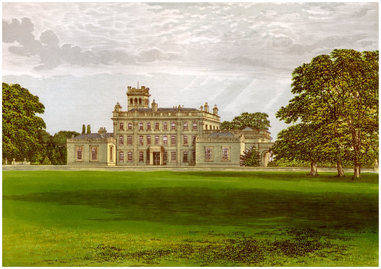 Locko Park, Derbyshire, a Drury-Lowe család otthona, 1880 alkotó: Unbekannt