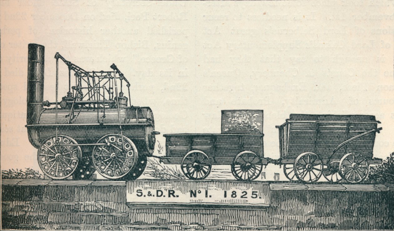 1. számú mozdony, a Stockton & Darlington Railway számára épített, 1825 1906 alkotó: Unbekannt