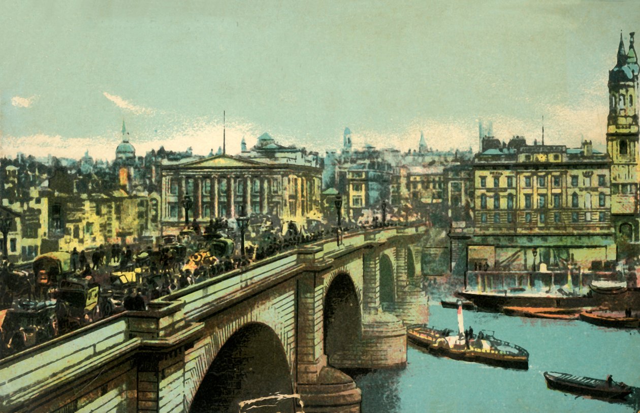 London Bridge, London, 1910. alkotó: Unbekannt