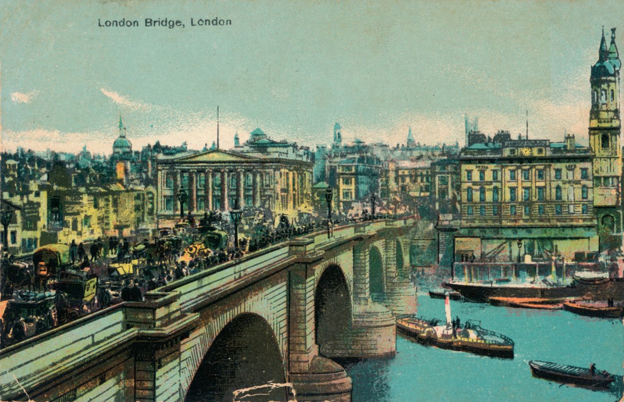 London Bridge, London, c1910, c1900-1930 alkotó: Unbekannt