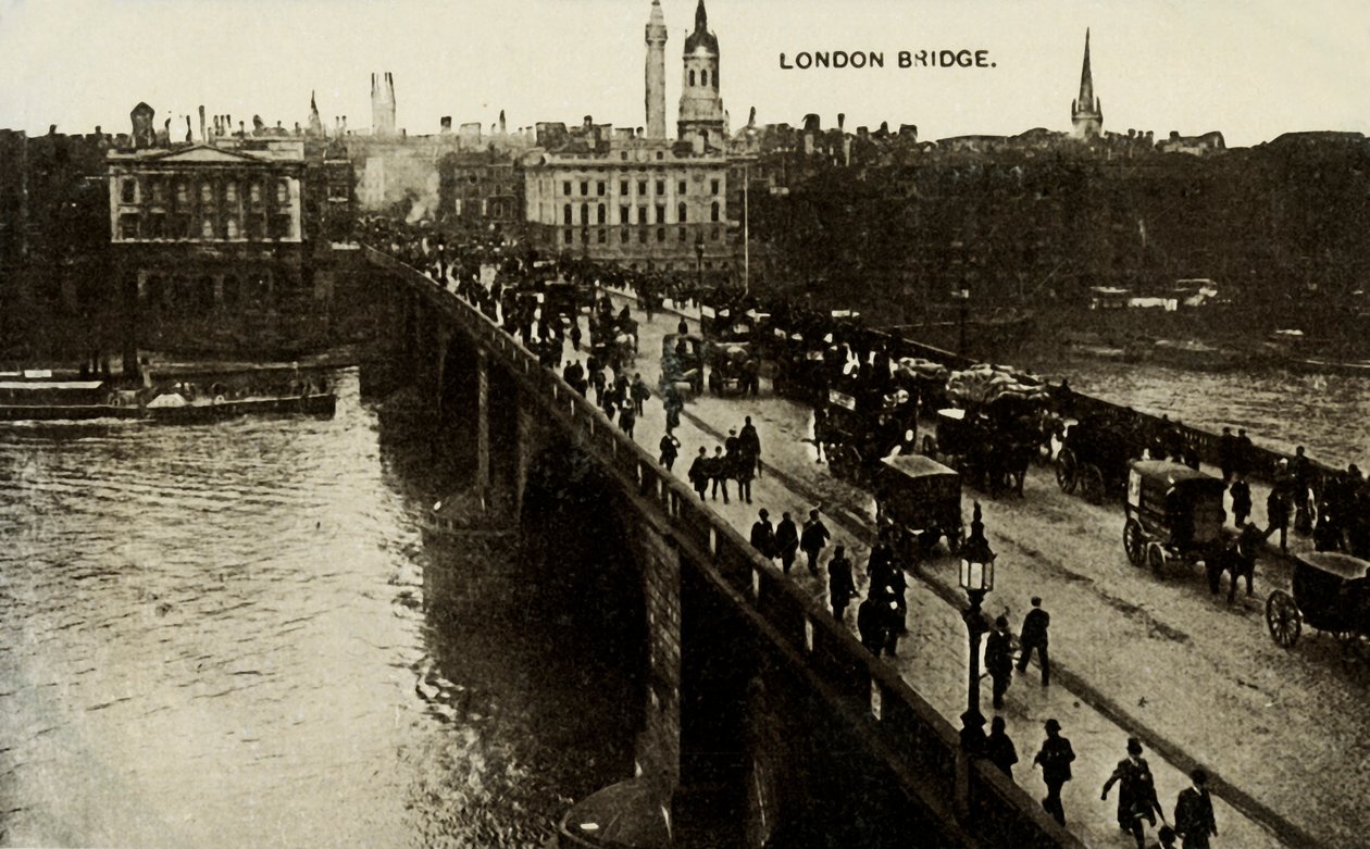 London Bridge, 19. század vége – 20. század eleje. alkotó: Unbekannt